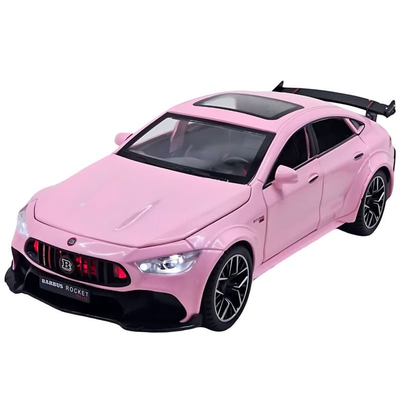 ماکت ماشین ناب سل مدل مرسدس بنز باراباس فلزی چراغدار موزیکال عقب کش Metal Benz Barbus rocket 900 with musical lights and pull-back scale1:24 naab001 — تصویر ۲