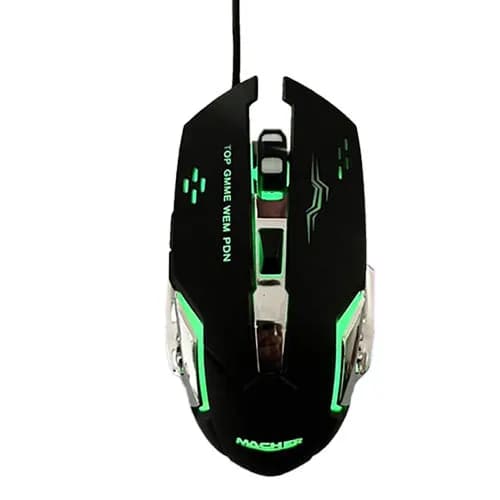 ماوس گیمینگ مچر مدل MR252 با سیم و نورپردازی RGB — تصویر ۲