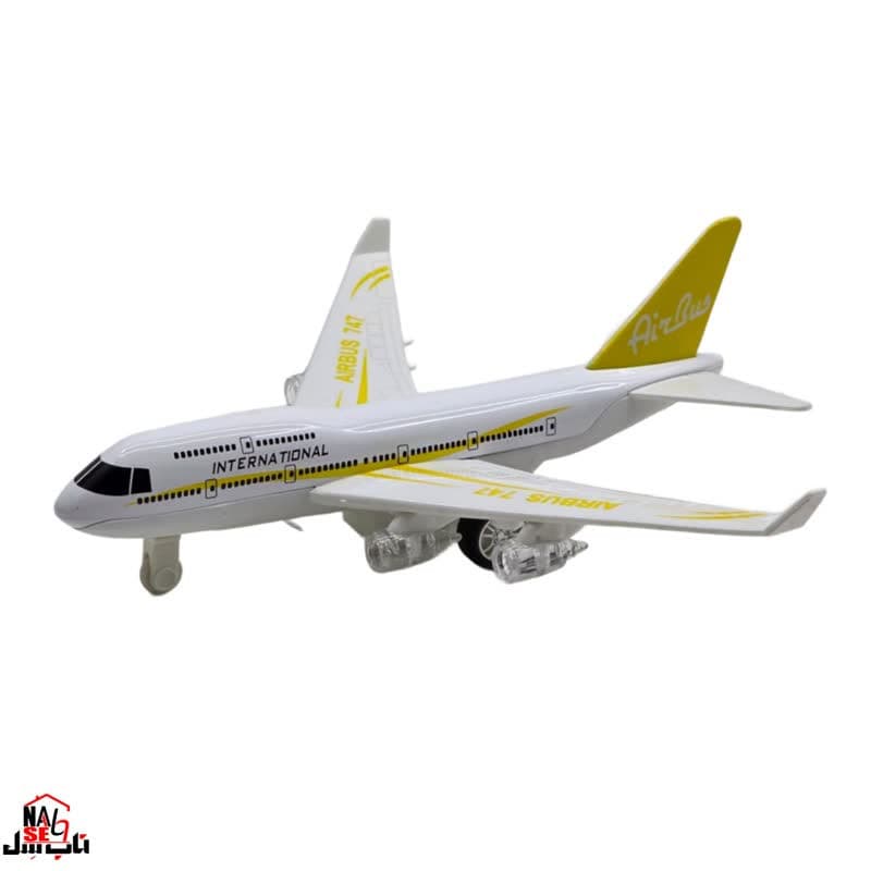 ماکت هواپیما ناب سل مدل مسافربری ایرباس موزیکال چراغدار AIRBUS 747 — تصویر ۸