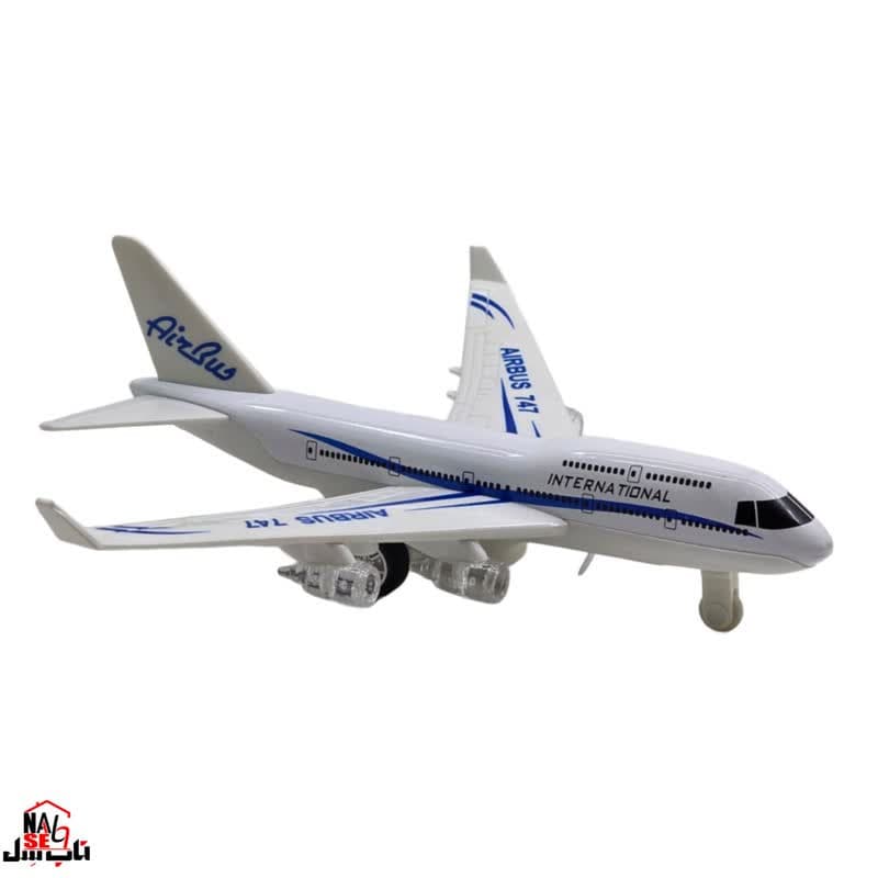 ماکت هواپیما ناب سل مدل مسافربری ایرباس موزیکال چراغدار AIRBUS 747 — تصویر ۹