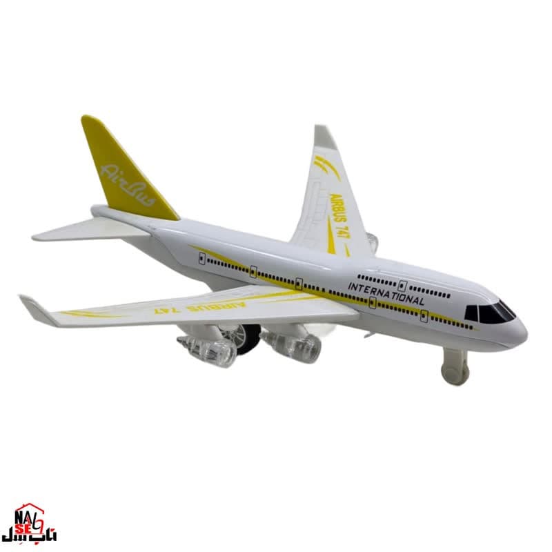ماکت هواپیما ناب سل مدل مسافربری ایرباس موزیکال چراغدار AIRBUS 747 — تصویر ۴