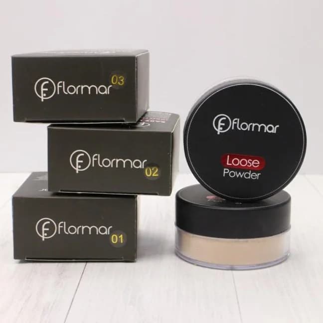 پودر تثبیت کننده آرایشی (پودر فیکس) فلورمار FLORMAR LOOSE POWDER — تصویر ۵
