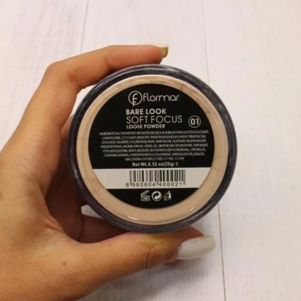 پودر تثبیت کننده آرایشی (پودر فیکس) فلورمار FLORMAR LOOSE POWDER — تصویر ۳