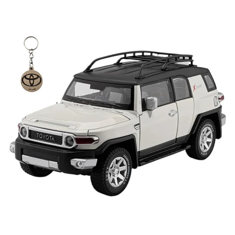 ماکت ماشین ناب سل مدل تویوتا اف جی کروز فلزی TOYOTA FJ CRUISERبه همراه جاسوییچی — تصویر ۶