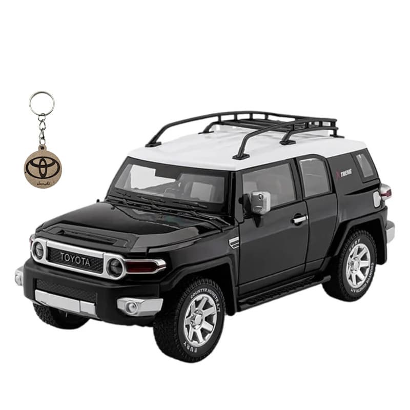 ماکت ماشین ناب سل مدل تویوتا اف جی کروز فلزی TOYOTA FJ CRUISERبه همراه جاسوییچی — تصویر ۵
