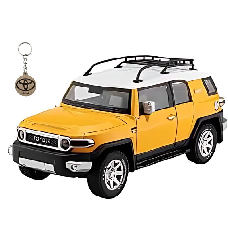 ماکت ماشین ناب سل مدل تویوتا اف جی کروز فلزی TOYOTA FJ CRUISERبه همراه جاسوییچی — تصویر ۴