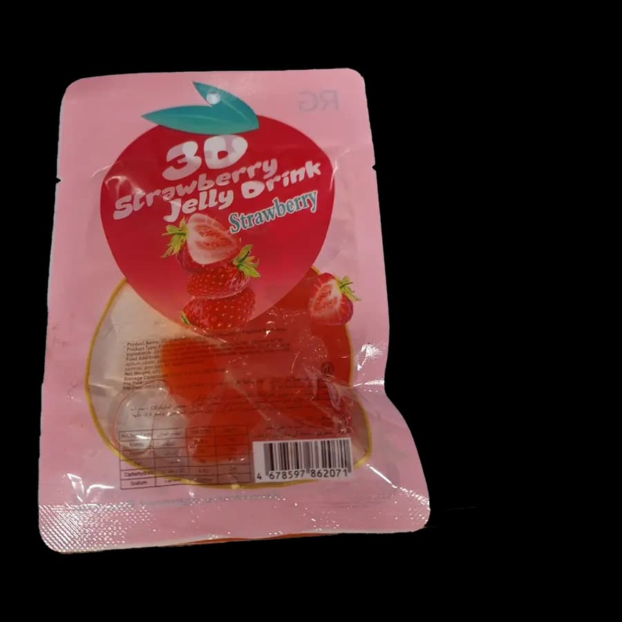 پاستیل ژله ای فانتزی طرح توت فرنگی 80 گرمی بسته 24 تایی — تصویر ۳
