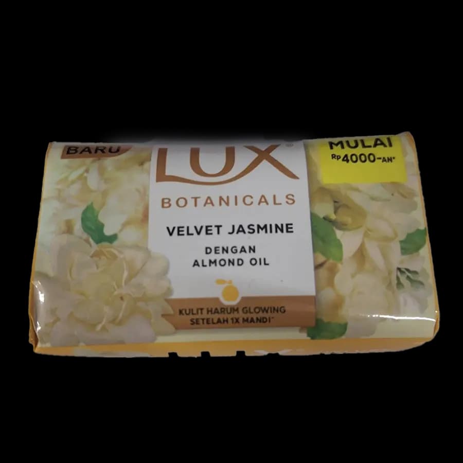 صابون لوکس (LUX) بوتانیکال یاس مخملی و روغن بادام 75 گرمی — تصویر ۲