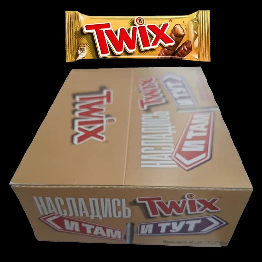شكلات تويكس 55 گرمی(twix) – عمده بسته 40 عددی