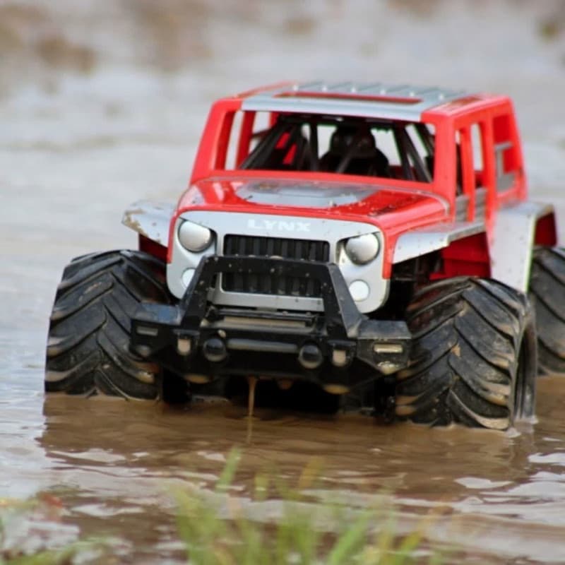 ماشین بازی کنترلی ناب سل مدل ضد آب آفرود شارژی چراغدار کد Waterproof off-road car solong RC — تصویر ۶