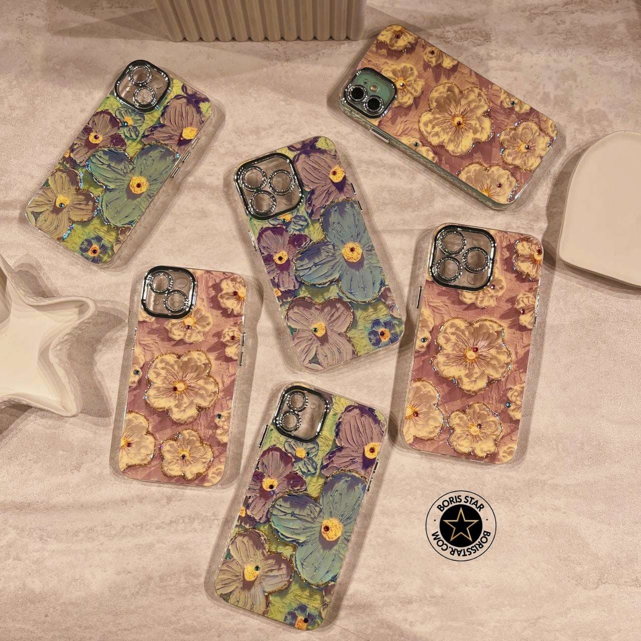 قاب گل یخی محافظ لنز شاین case flower ice