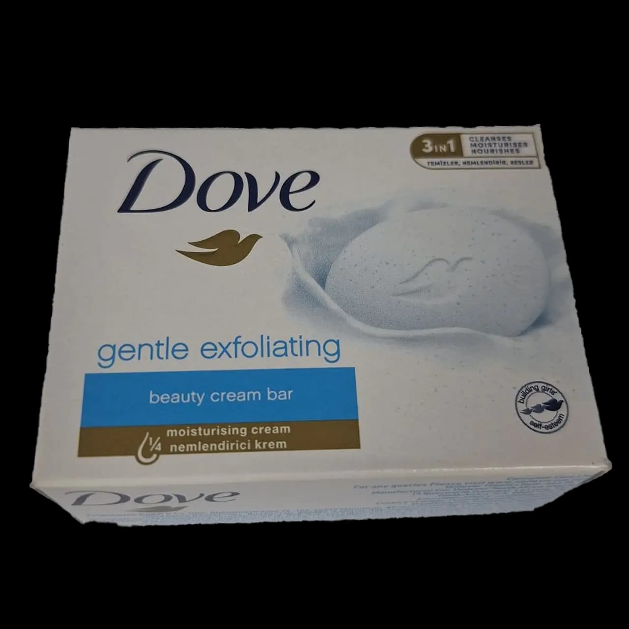 صابون داو (dove) 90 گرمی اورجینال مدل اسکراب و پاکسازی سلول‌های مرده پوست (beauty cream bar)