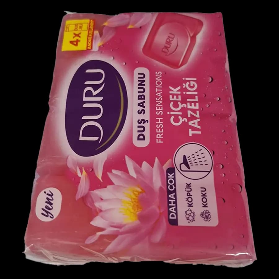 صابون حمام دورو (duru) مدل گل های تازه 4 عددی