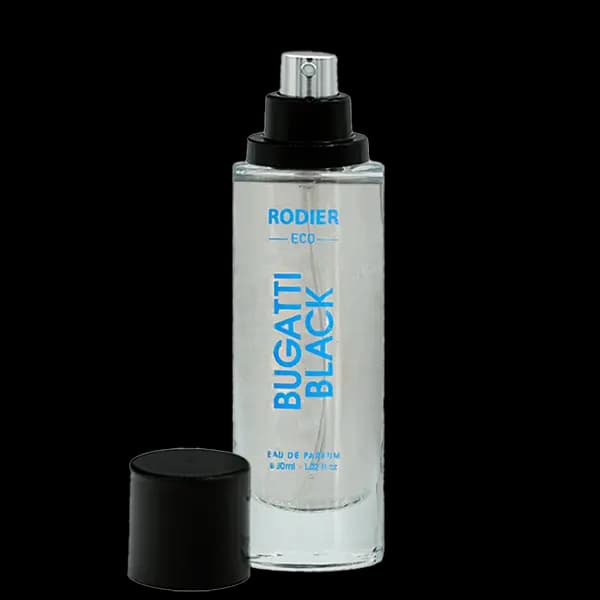 عطر جیبی مردانه رودیر اکو مدل بوگاتی بلک BUGATTI BLACK حجم 30 میلی لیتر — تصویر ۳