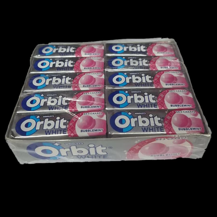آدامس اوربیت بدون قند طعم بادکنکی اصل بسته 30 عددی
