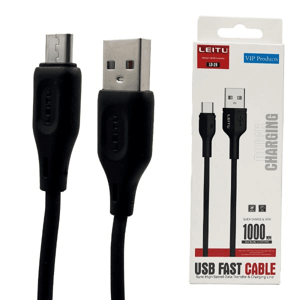کابل شارژر میکرو USB مدل LD-29 مناسب شارژ و انتقال دیتا