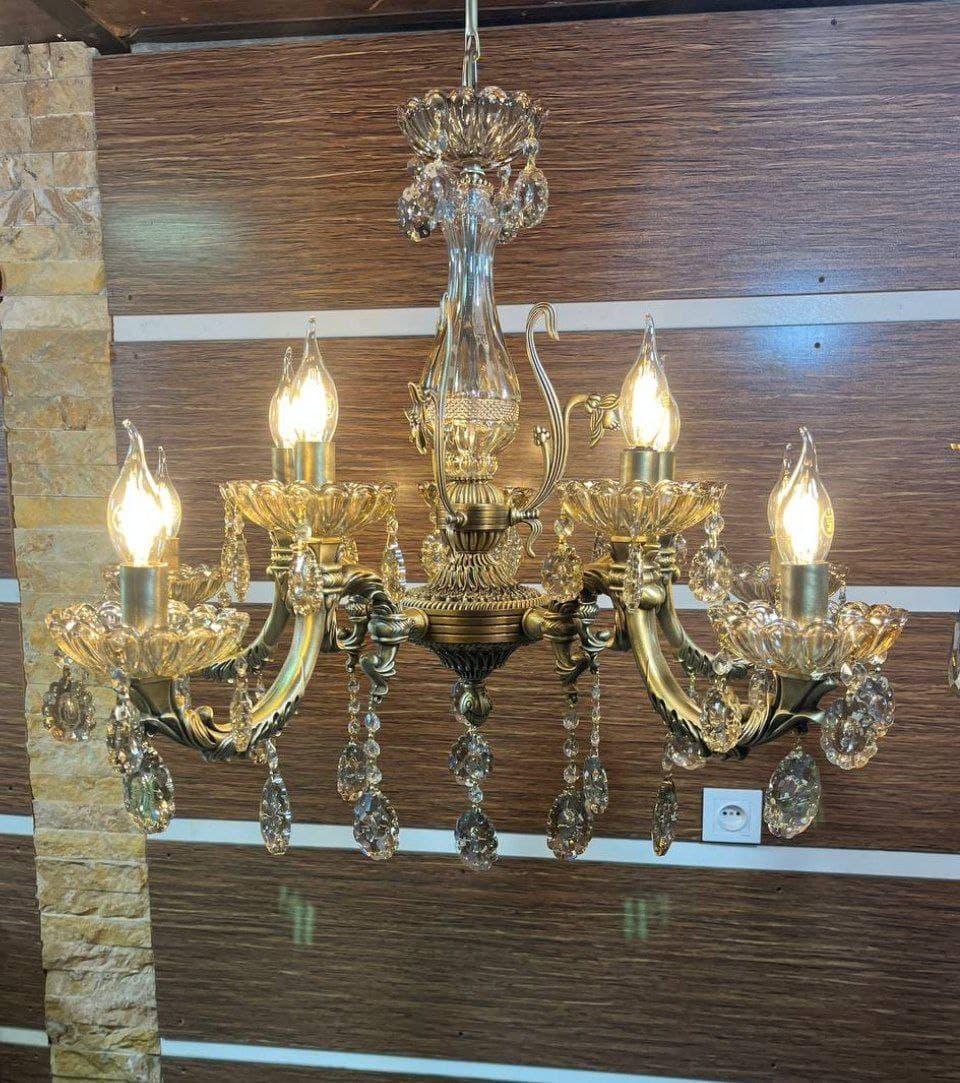 لوستر 5 شاخه 10شعله کد 033