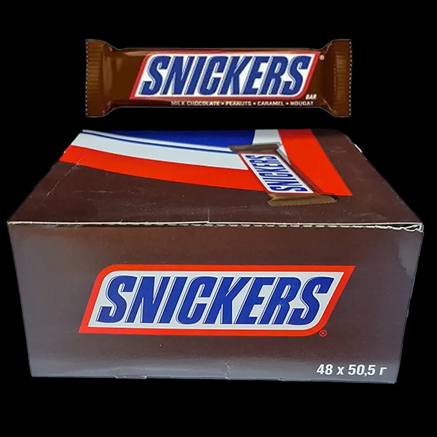 شکلات اسنیکرز 50 گرمی (SNICKERS) – عمده بسته 48 عددی