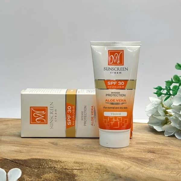 کرم ضد آفتاب رنگی مای حاوی آلوئه ورا با Spf30 , Spf60 مناسب پوست های خشک تا نرمال — تصویر ۴