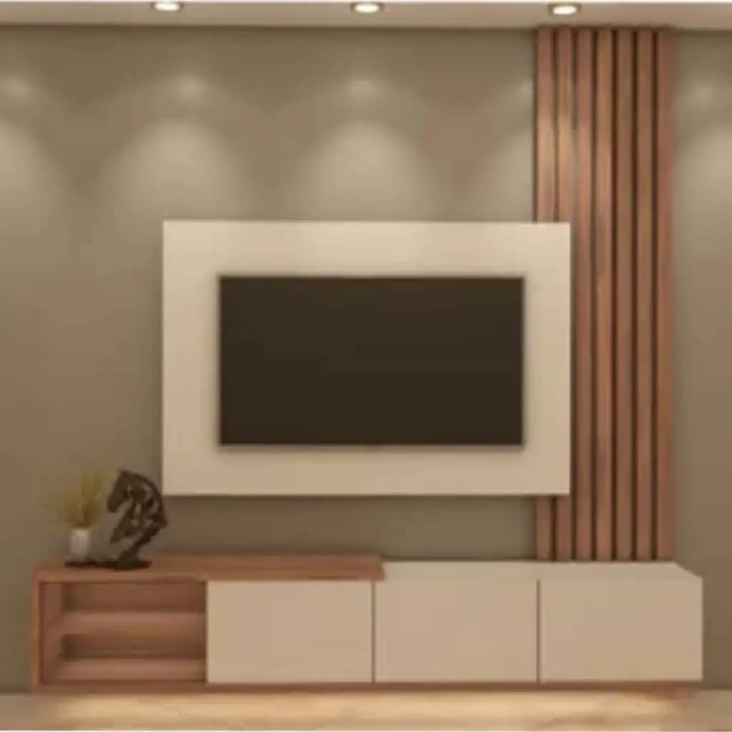 میز تلویزیون دیواری (TV wall) لاکچری MDF کد 153