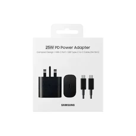 سری شارژر تایپ سی 25 وات سامسونگ مدل Super Fast Charger همراه کابل