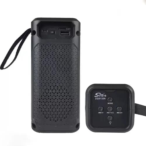 اسپیکر بلوتوثی قابل حمل مدل ZQS 1206 با رقص نور و کیفیت صدای مطلوب — تصویر ۳