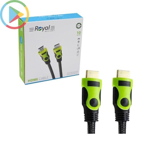 کابل HDMI برند Royal مدل برزنتی طول 10 متر با پشتیبانی Ethernet