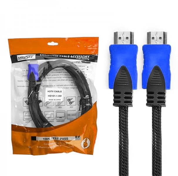 کابل HDMI برزنتی 5 متری مدل High Speed با پشتیبانی Full HD و Ethernet
