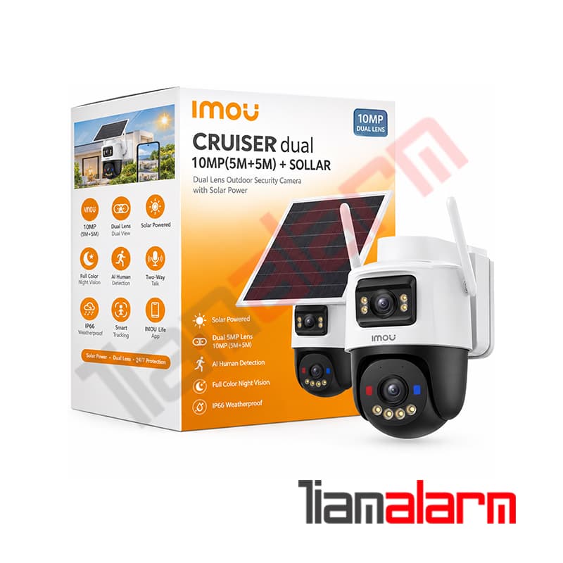 دوربین مداربسته کروزر دوال آیمو | IMOU CRUISER dual 10MP(5M+5M) + SOLLAR
