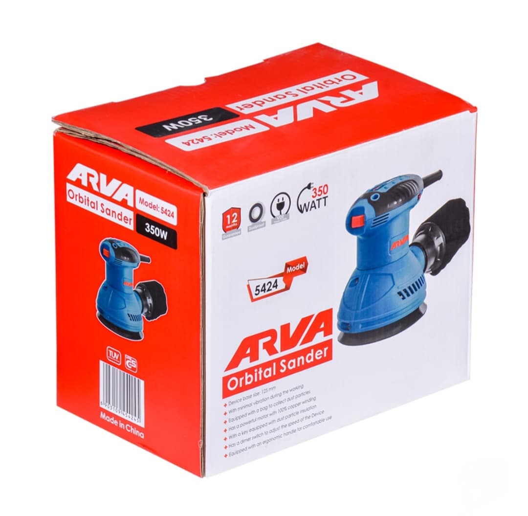 سنباده لرزان ۳۵۰ وات آروا مدل ۵۴۲۴ ا 350 watt Areva vibrating sander model 5424 — تصویر ۲