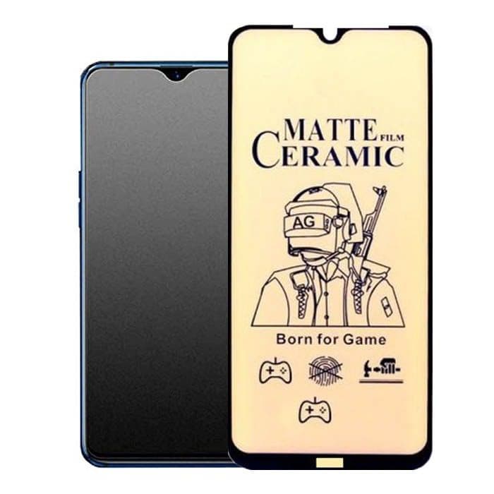 گلس سرامیکی مات سامسونگ مدل Full Cover Ceramic Matte محافظ صفحه ژله ای
