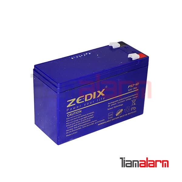 باتری 12 ولت 7 آمپر زد ایکس ZEDIX
