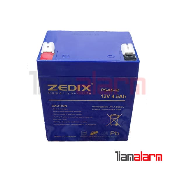 باتری 12 ولت 4.5 آمپر زد ایکس ZEDIX