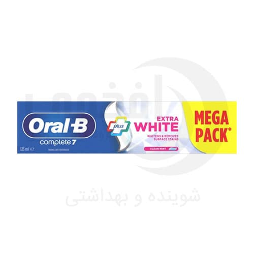 خمیر دندان اورال بی سفید کننده مدل EXTRA WHITE حجم ۱۲۵ میل