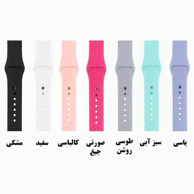بند سیلیکونی اپل واچ مدل Silicone Sport Band سایز 42 44 45 49 — تصویر ۲