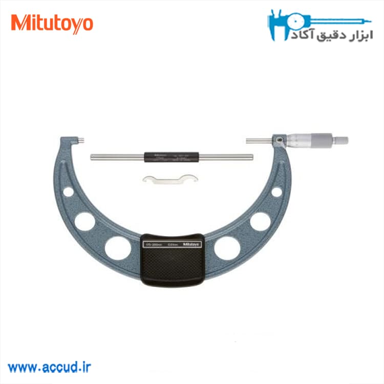 میکرومتر خارج سنج میتوتویو سایز 200-175 میلی متر Mitutoyo (میتوتویو اصل ژاپن) مدل 103-144 — تصویر ۲