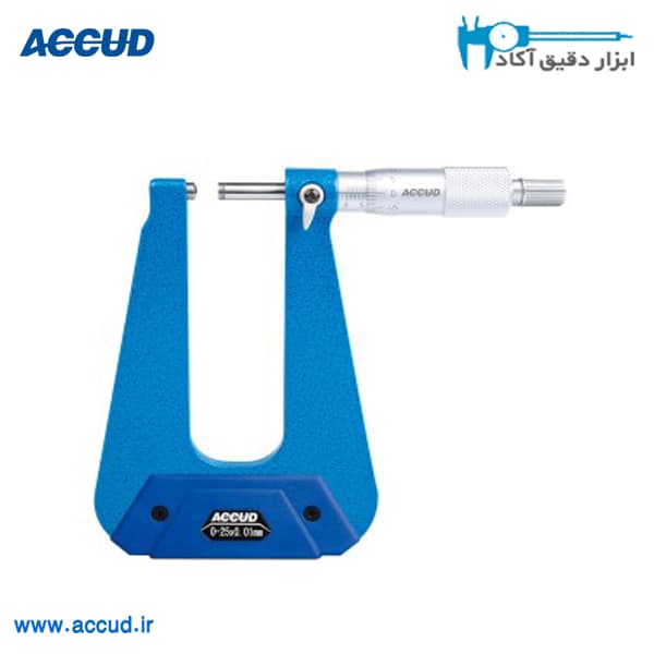 میکرومتر ورنیه فک بلند 25-0 میلی متر Accud (اکود با گارانتی شرکتی) مدل 336-001-05