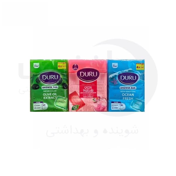 صابون حمام دورو / Duru پک 4 عددی 600 گرم