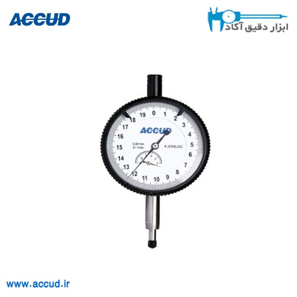 ساعت اندیکاتور عقربه ای (ضد ضربه) دقت بالا Accud (اکود با گارانتی شرکتی) مدل 221-010-11 — تصویر ۲