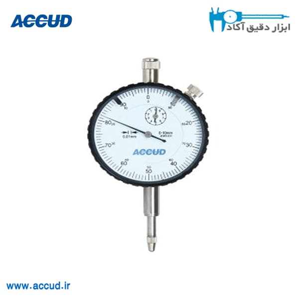 ساعت اندیکاتور 10-0 میلی متر (جعبه دار) Accud (اکود با گارانتی شرکتی) مدل 222-010-11