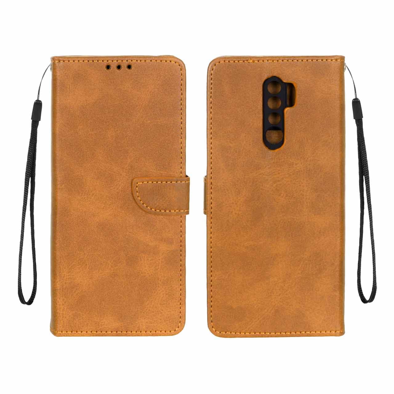 کیف چرمی کلاسوری جا کارتی موبایل مگنتی مدل شیائومی Xiaomi Redmi 9 -کد4063 — تصویر ۳