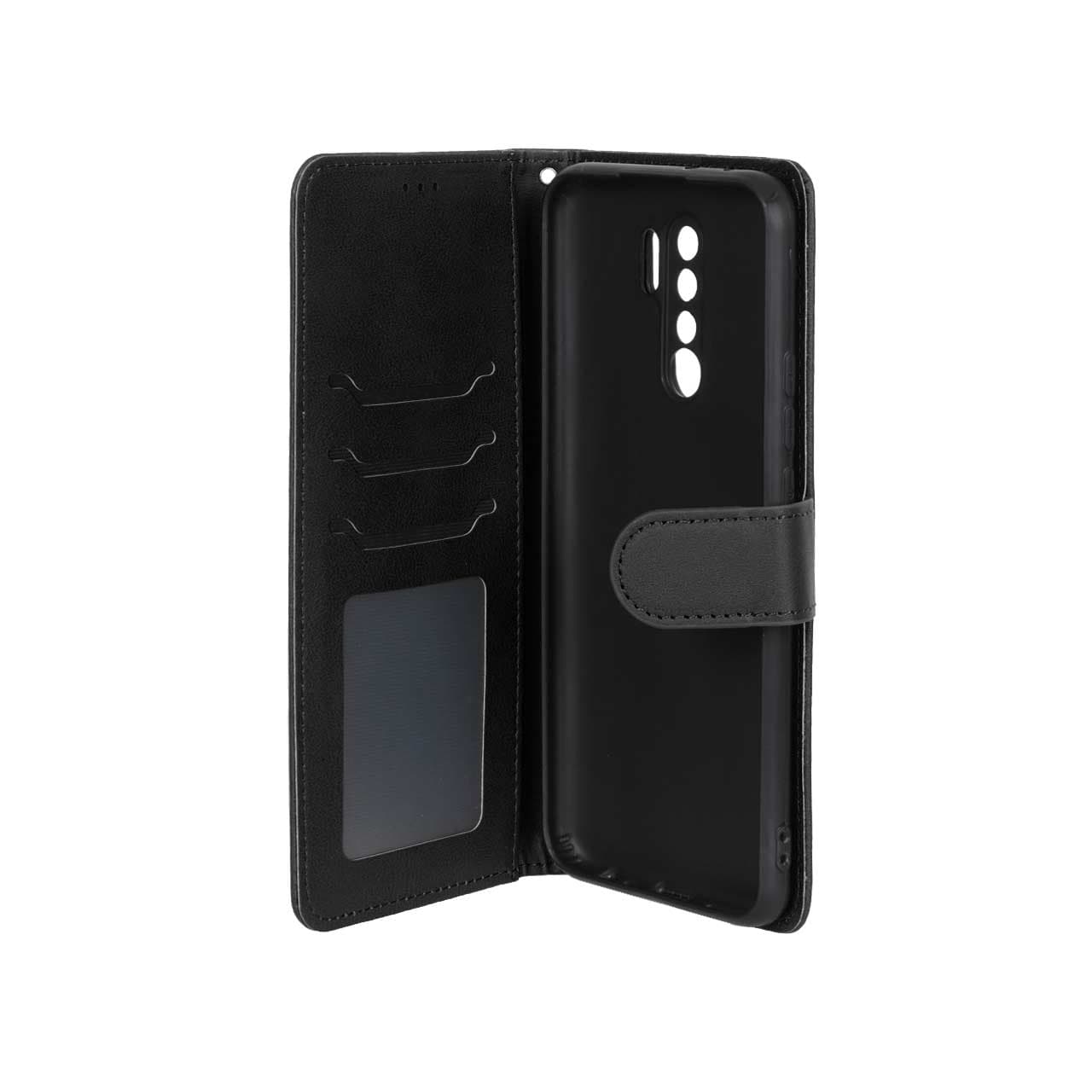 کیف چرمی کلاسوری جا کارتی موبایل مگنتی مدل شیائومی Xiaomi Redmi 9 -کد4063 — تصویر ۲