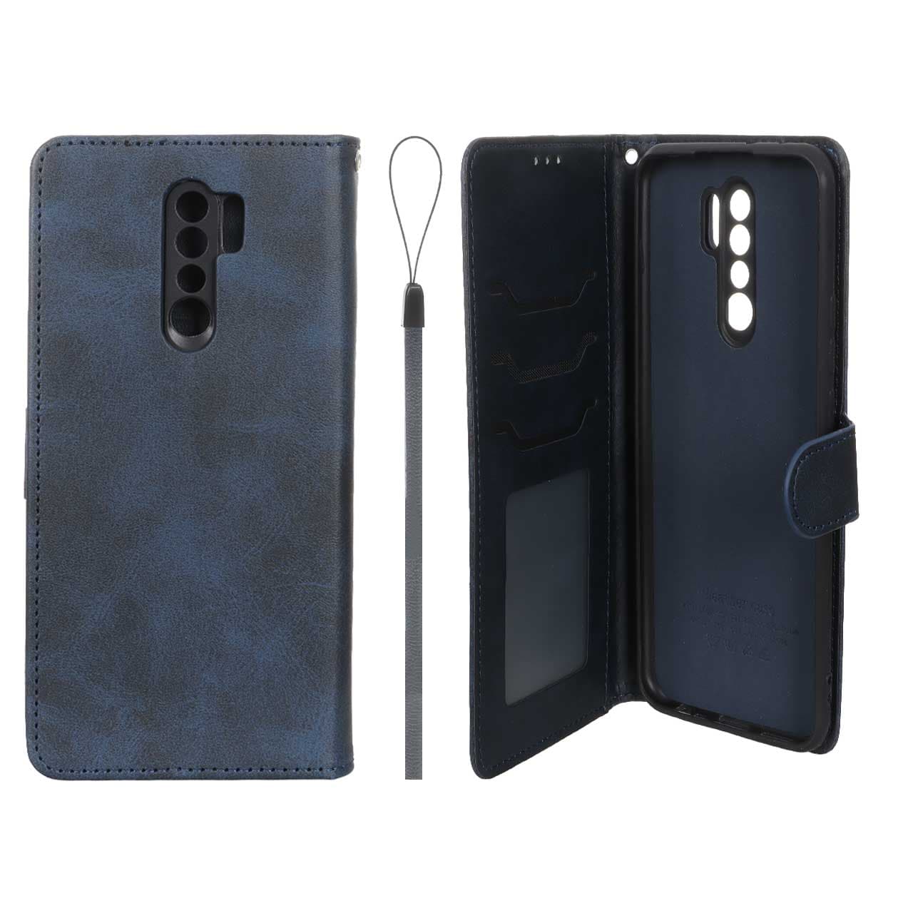 کیف چرمی کلاسوری جا کارتی موبایل مگنتی مدل شیائومی Xiaomi Redmi 9 -کد4063 — تصویر ۶