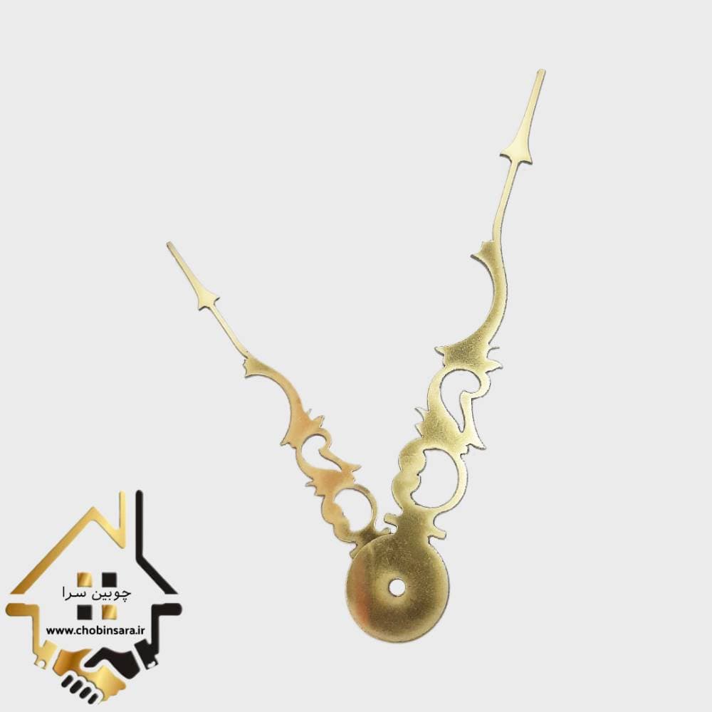 عقربه ساعت دیواری مولتی طلایی مدل پنجره