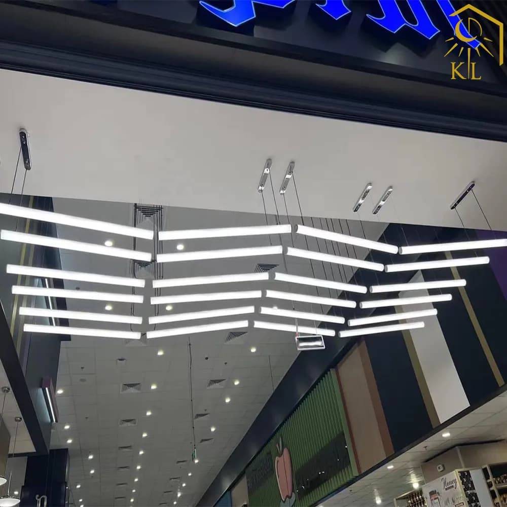 لاین نوری چراغ خطی آویز و کنجی LED قطر 30 میلیمتری کد 43 — تصویر ۴
