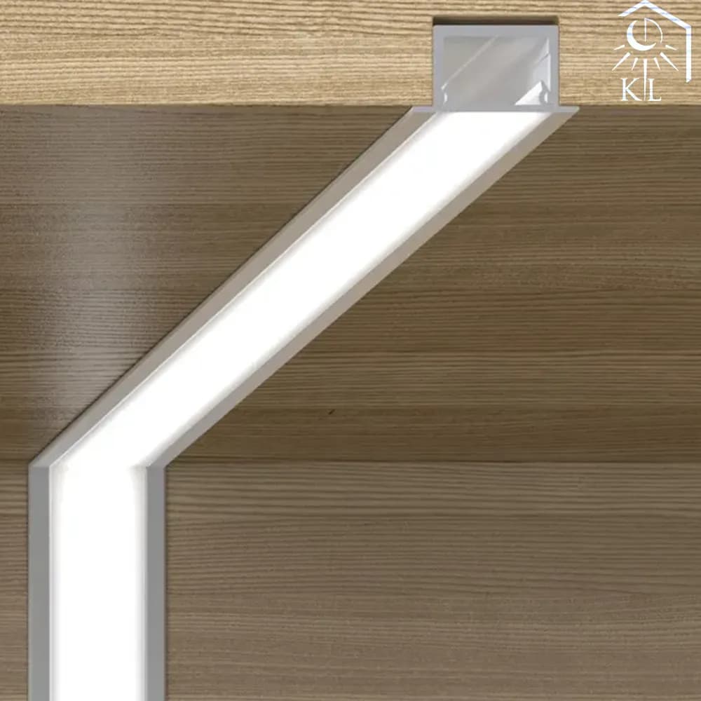لاین نوری چراغ خطی توکار LED رویه 40 ارتفاع 12 میلیمتری کد 21