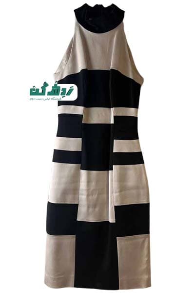پیراهن مهمانی یقه گردنی زنانه دست دوم