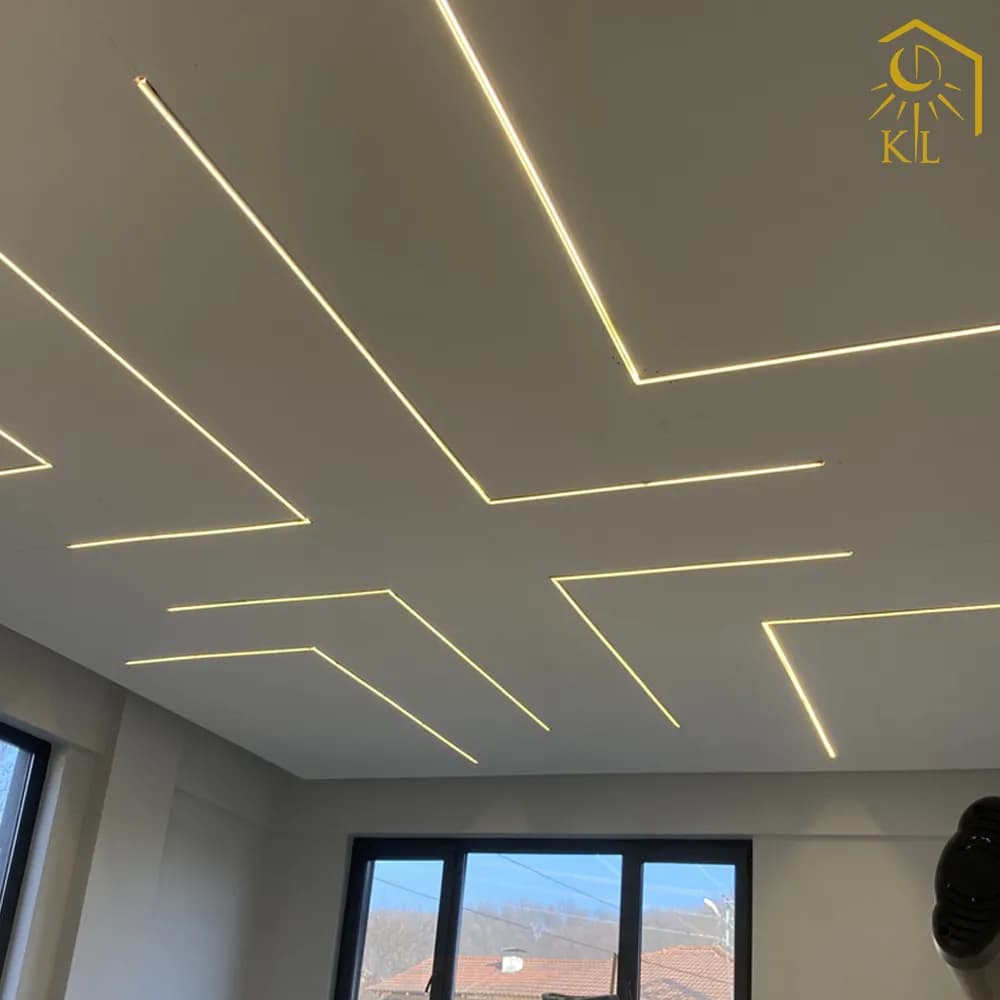 لاین نوری چراغ خطی روکار LED رویه 12 ارتفاع 12 میلیمتری کد 36