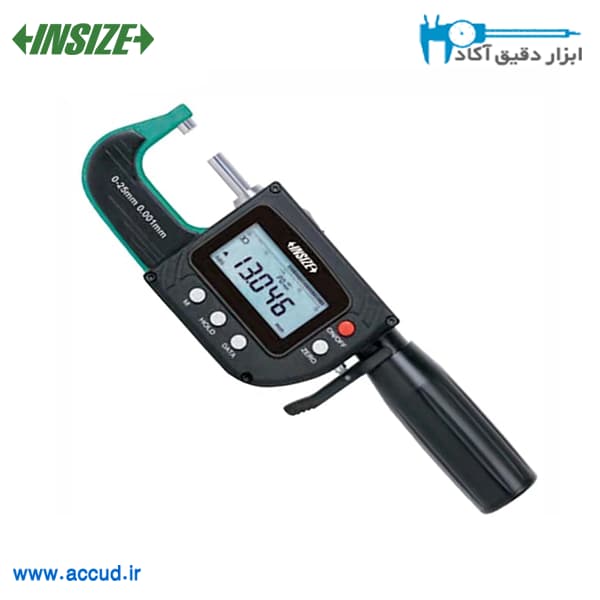 میکرومتر دیجیتال (پاسامتر) 25-0 میلی متر INSIZE (با گارانتی رسمی شرکت اینسایز) مدل 3358-25