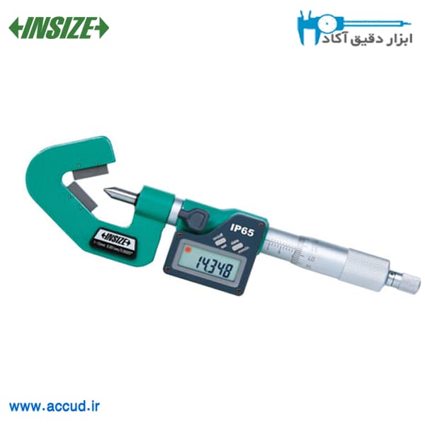 میکرومتر جناغی دیجیتال 60 درجه 15-1 میلی متر INSIZE (با گارانتی رسمی شرکت اینسایز) مدل 3590-153 — تصویر ۲